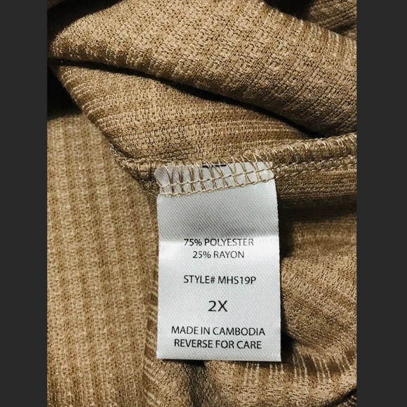 Mocha cream Andree By Unit waffle knit top - Picture 5 of 6